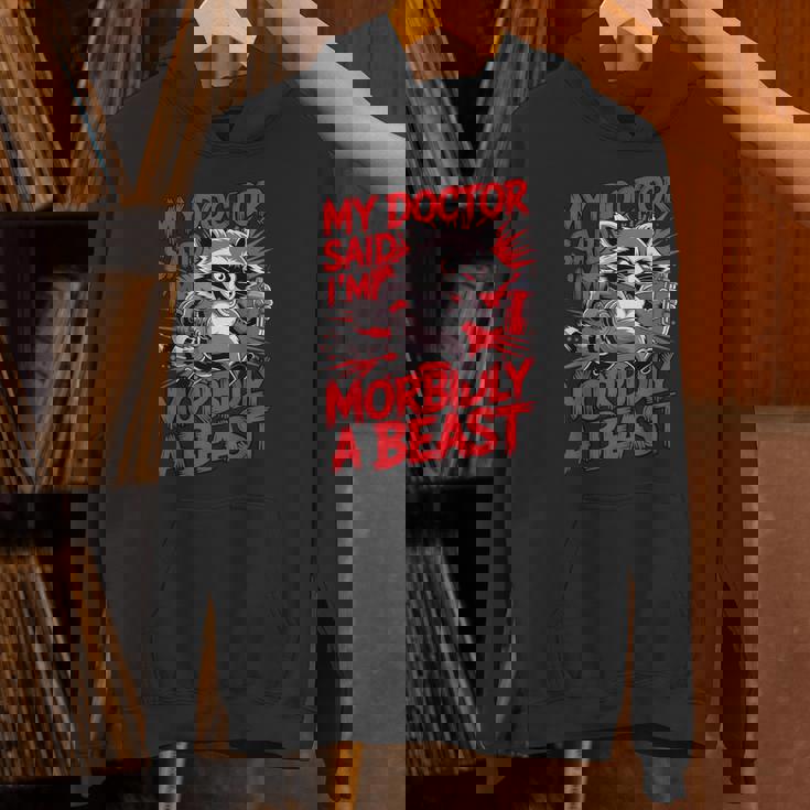 Gym Workout Racoon Muscle パーカー