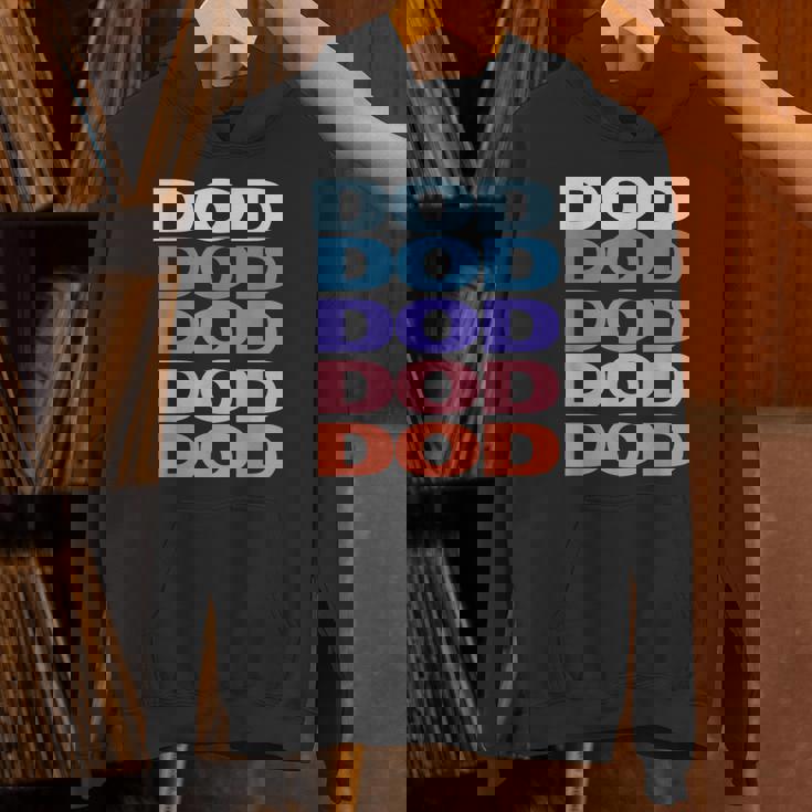 Modern Repeated Text Dod パーカー