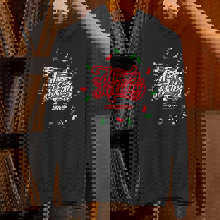 Happy Holiday And Merry Christmas Quote Festive Greetings パーカー