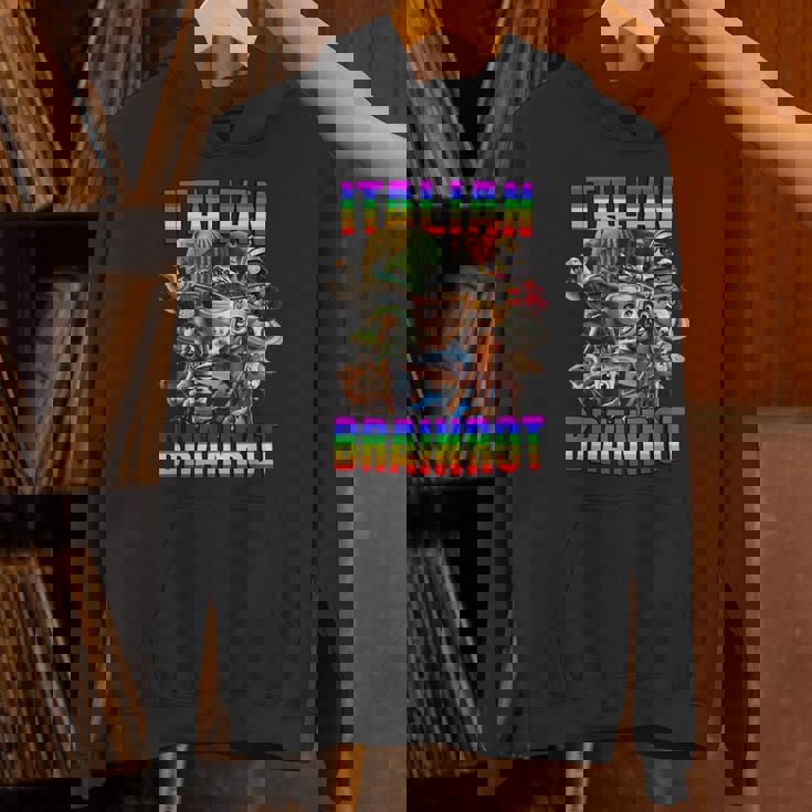 Italian Brainrot All Characters レインボー フラッグ プライド パーカー