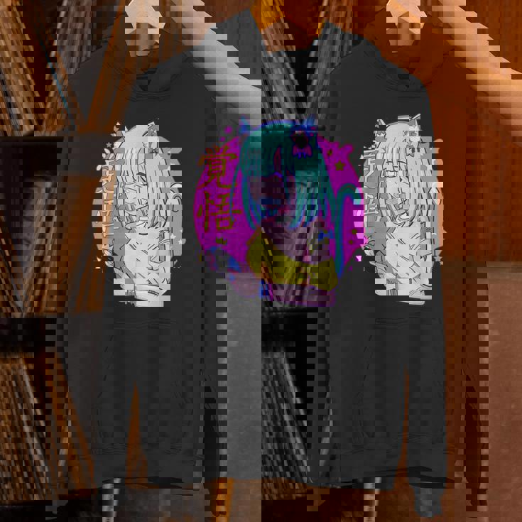 Kawaii Gamer ネコガール メンヘラ 美的パステル ゴス キュート パーカー