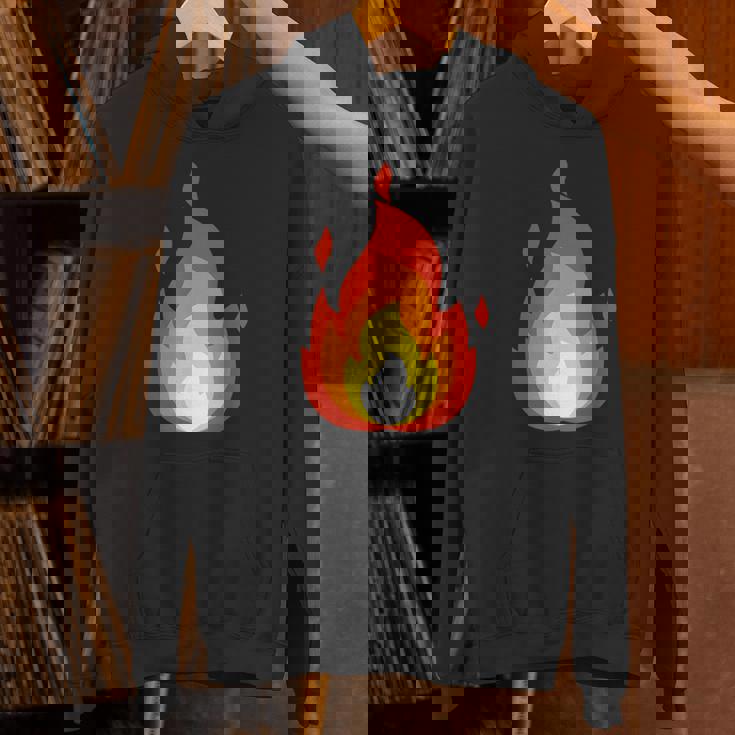 Lit Fire Flame ホットバーニングビーチパーティー パーカー