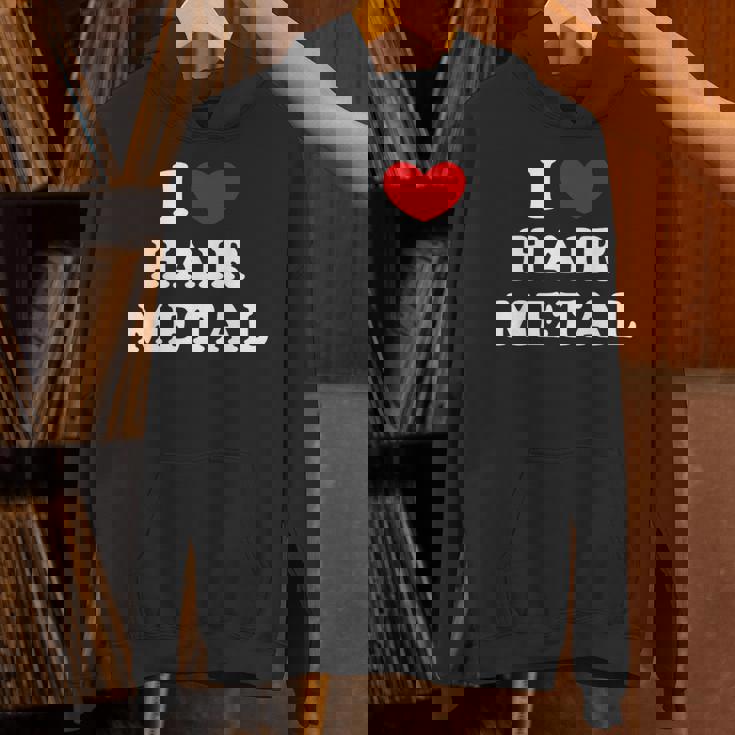 I Love Hair Metal I Heart Hair Metal パーカー