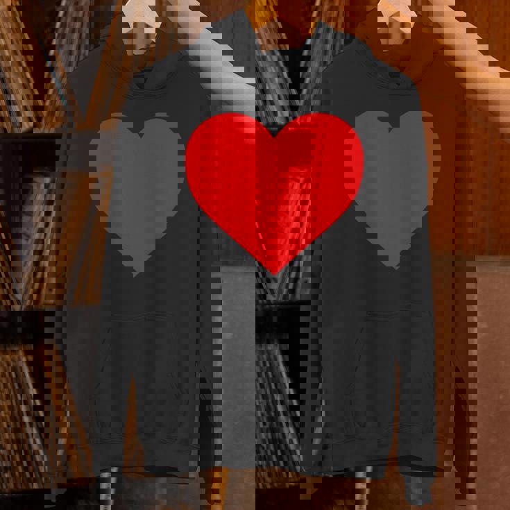 I Love You レッドハート バレンタインデー 絵文字 パーカー