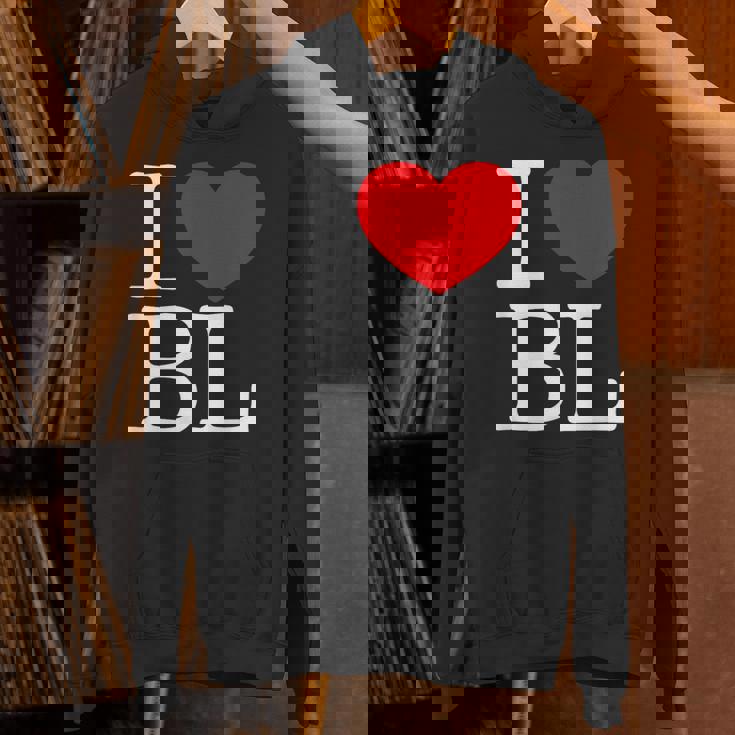 I Love ハート Bl パーカー