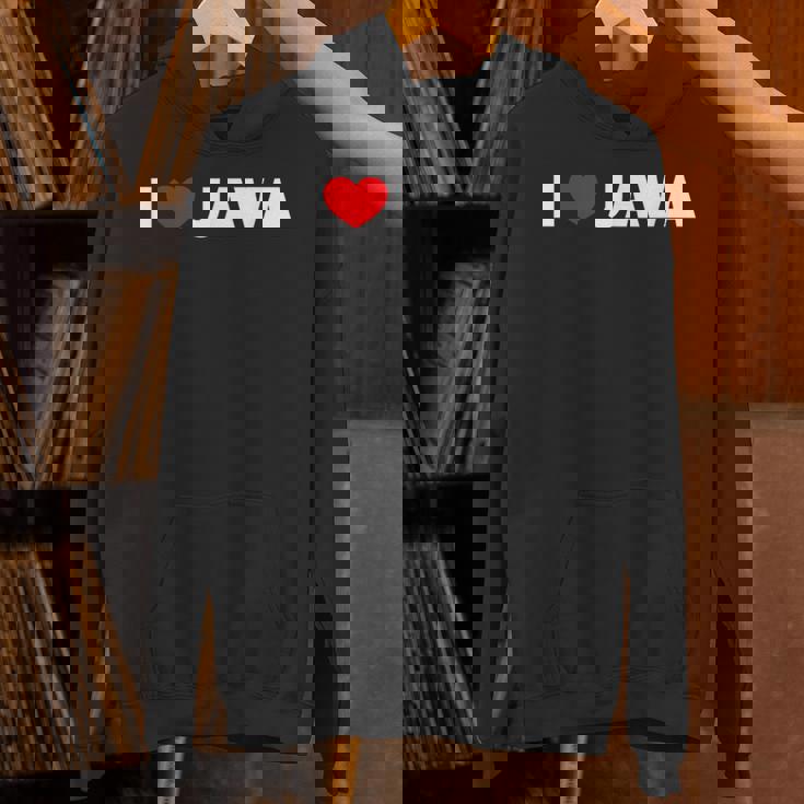 I Love ハート Java パーカー