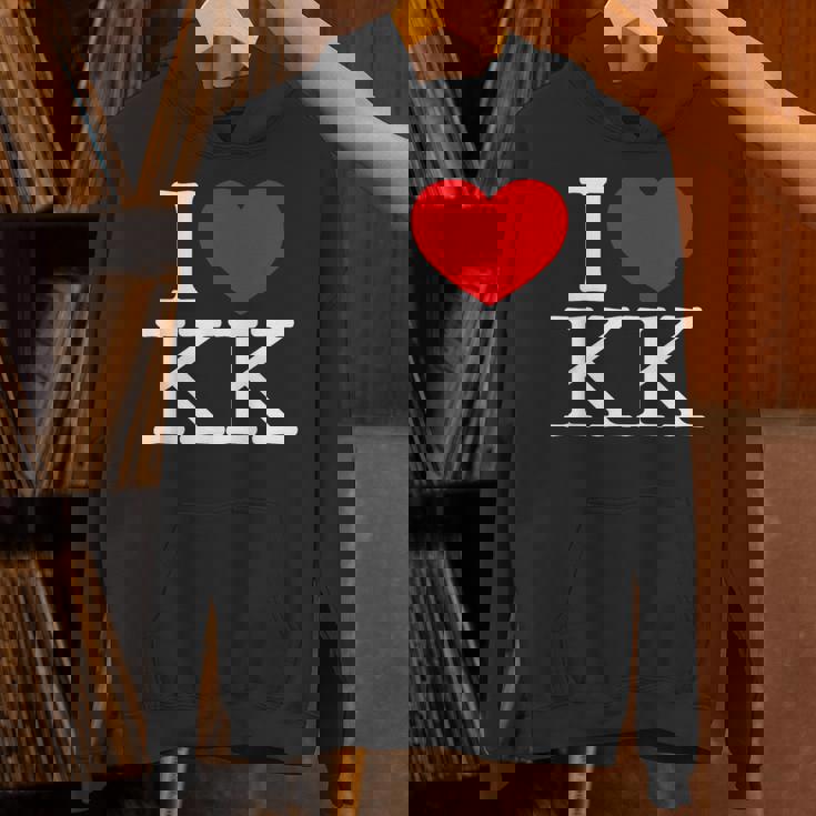 I Love ハート Kk パーカー