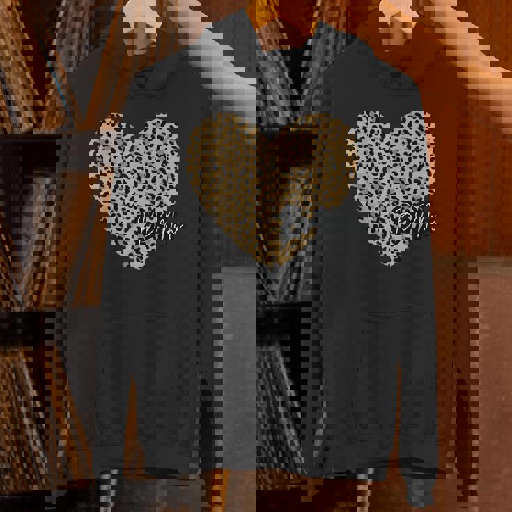 Be Mine ヒョウ柄 ハート パーカー