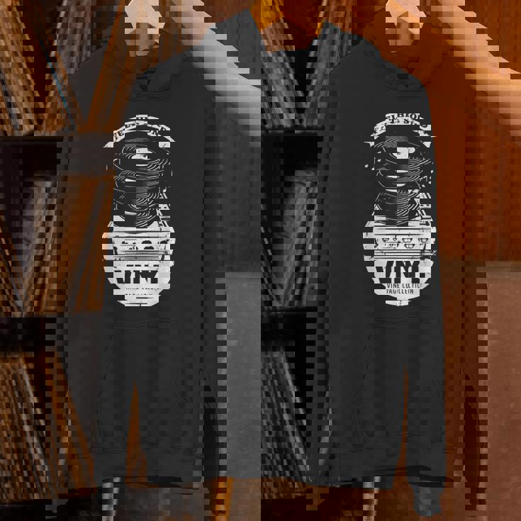 Music Is My Universe レトロなビニールレコードでサウンドを感じる パーカー