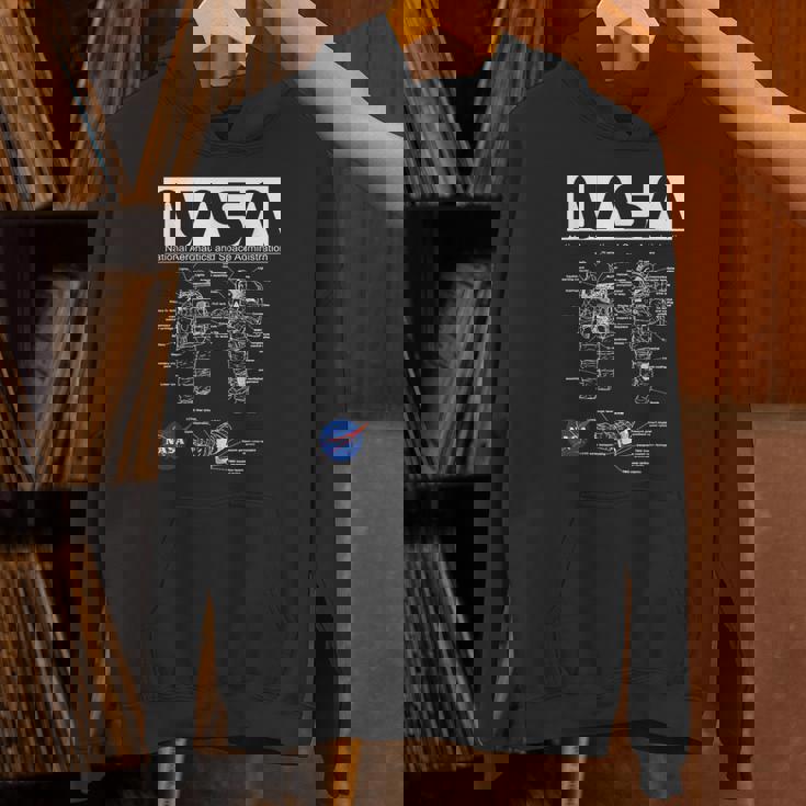 Nasa宇宙飛行士服の概略図 Hoodie