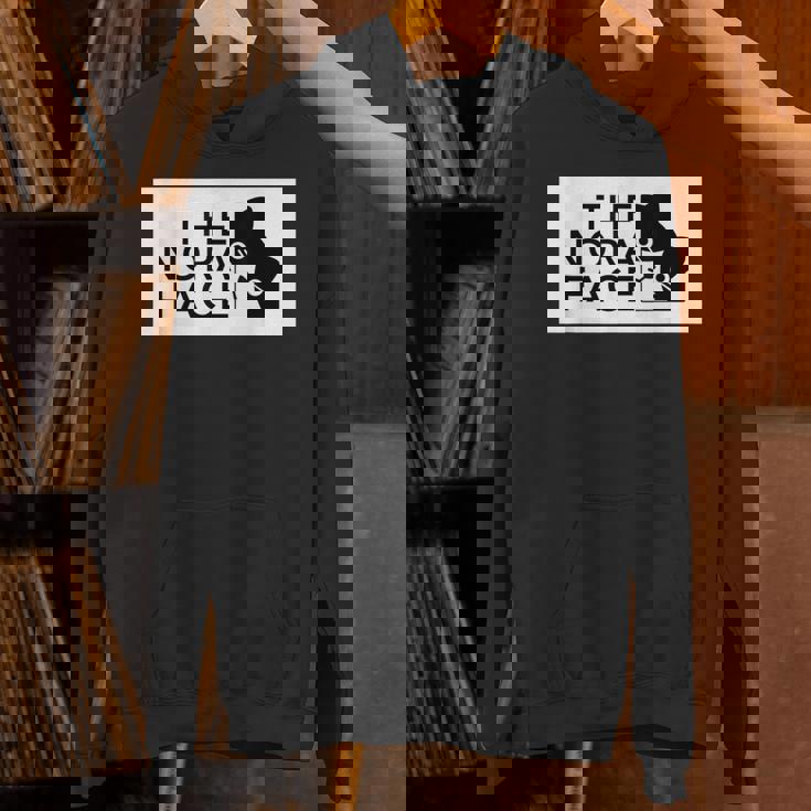 The Nora Face ザ・ノラ・フェイス『ノラネコさん』猫 ハチワレ パロディ ゆるくて かわいい 面白 パーカー