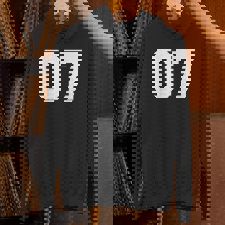 Number 07Ports Jersey Player 07 7 Fan Front Printarsity Hoodie