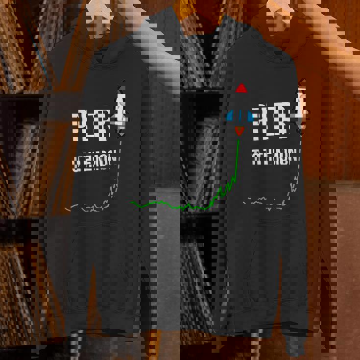 Pltr To The Moontock Ticker Wsb 面白いミーム パーカー