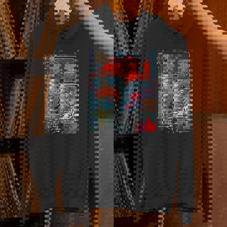 Redpider Lily の 曼珠沙華 で 日本のヴィンテージ の 美的スタイルのコラージュ パーカー