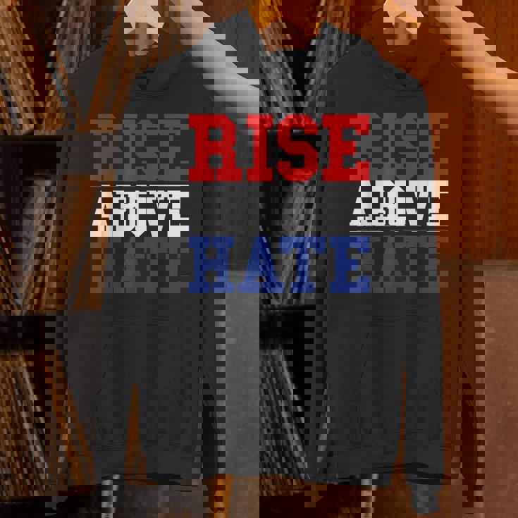 Rise Above Hate Red And Blue America パーカー