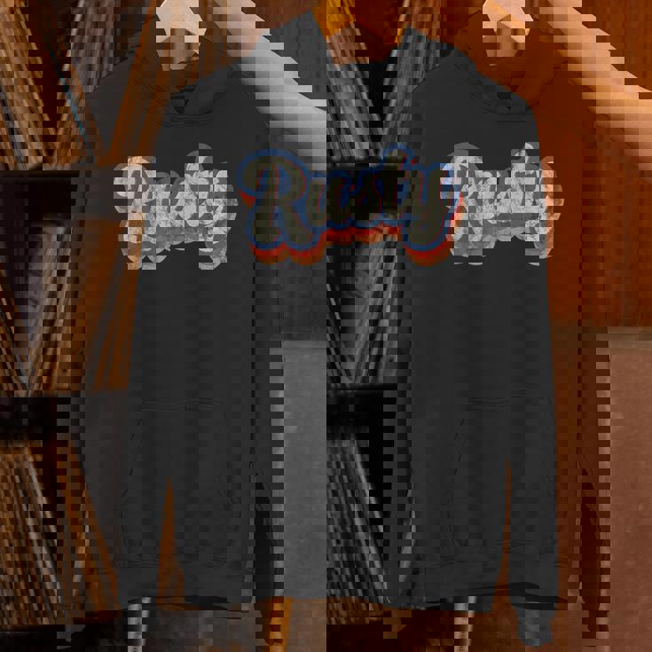 Rusty 名前入りシャツ カスタムレタリング 70年代 パーカー