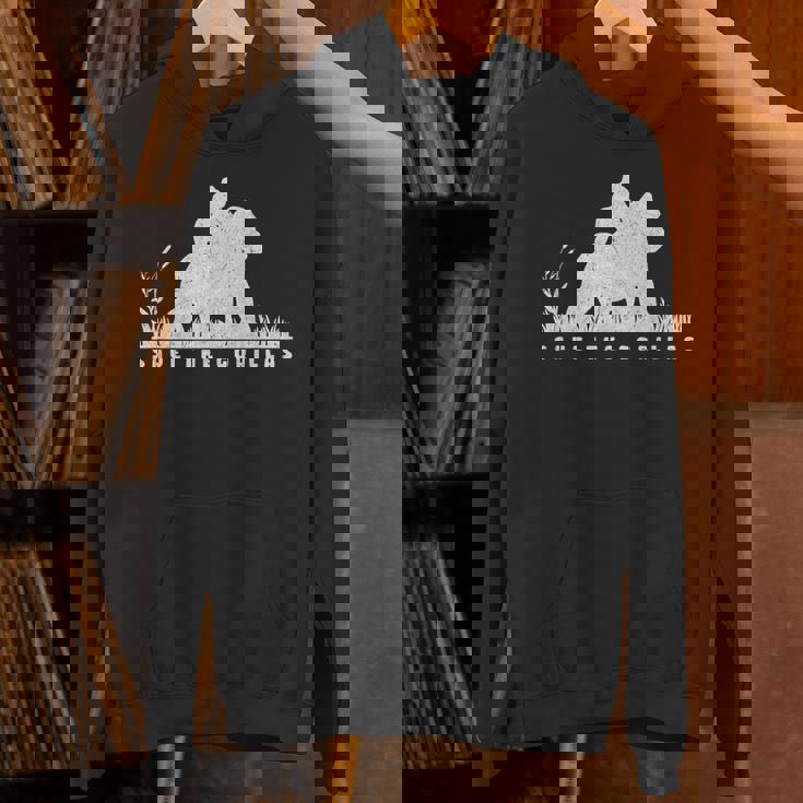 Save The Gorillas ママ&ベイビーゴリラ パーカー