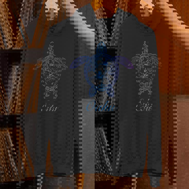 Save The Hawaii ウミガメ ハワイアン ブルー トライバル 亀 ホヌ Hoodie