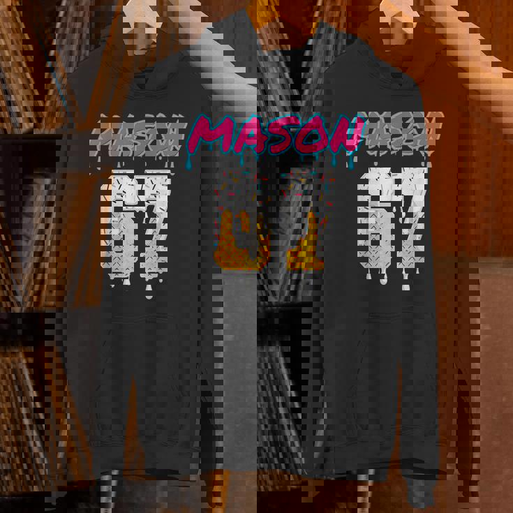 Six Seven Ice Cream Drip Sport 67 Fun Mason Meme Hoodie