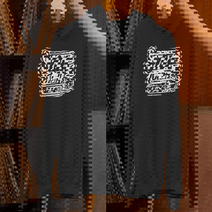 Smokeroller-煙巻人-マティーニシャグロカビリーピンナップバックプリント パーカー