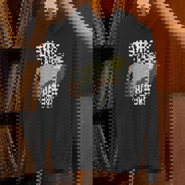 Sorry I Can't I'mery Busy ナマケモノ 遅刻魔 おはようございます。ホームオフィス パーカー