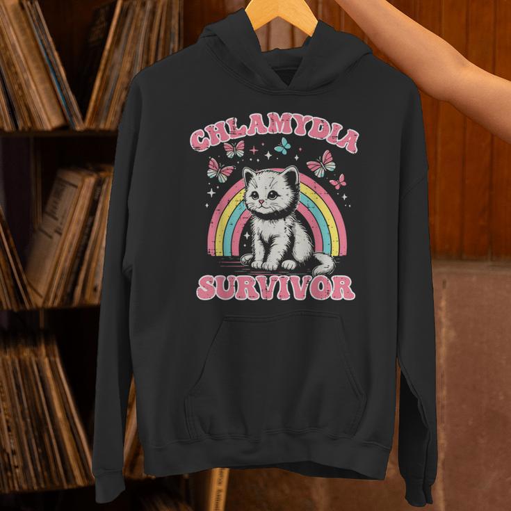 Survivor Cat Cringe Weird Adult Humor Inappropriate Hoodie