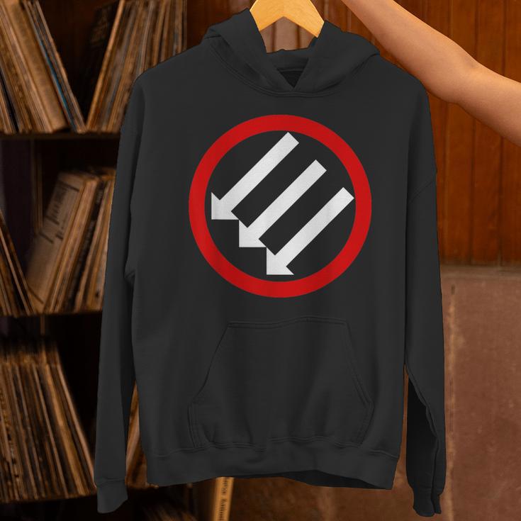 The Three Arrows Stand Against Fascism Hoodie - Seseable