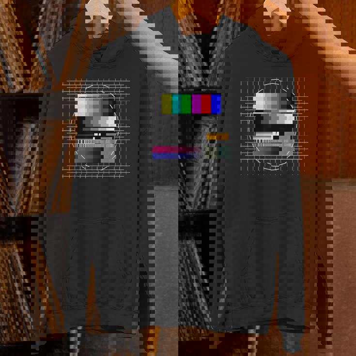 Tvテストパターン カラーバー テストカード スクリーン 懐かしいオタク パーカー