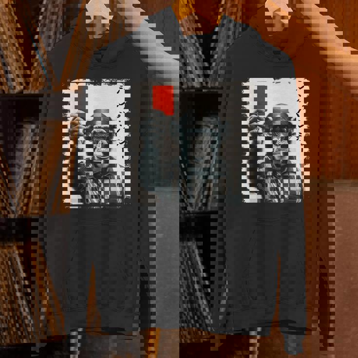 「シンパンジー」審判 シンパン チンパンジー レッドカード 猿 サル スポーツ サッカー 日本語 カタカナ かっこいい パーカー