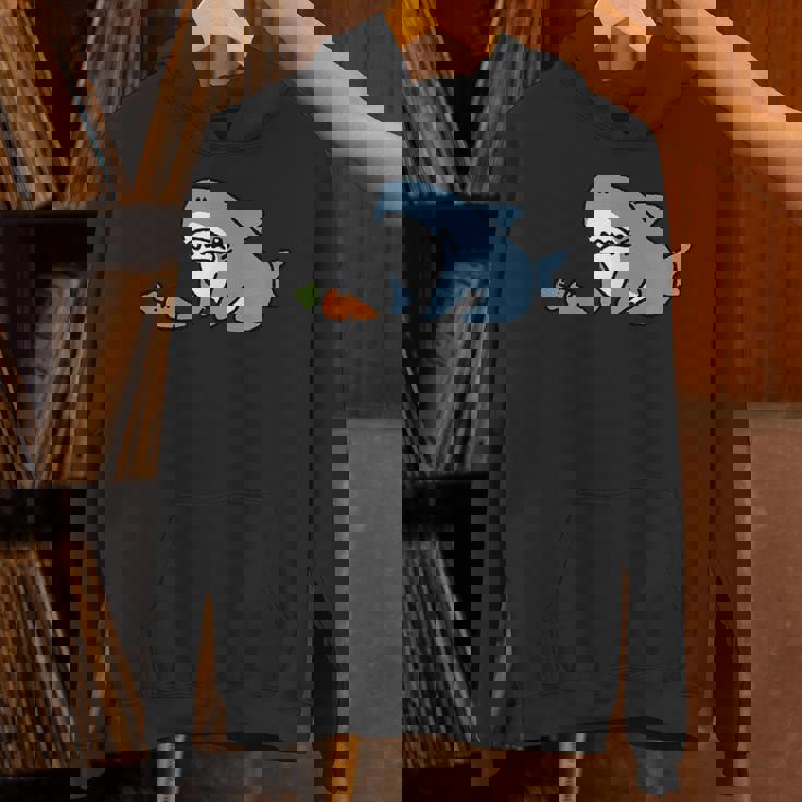 うシャぎ サメウサギ おもしろ 変な パーカー