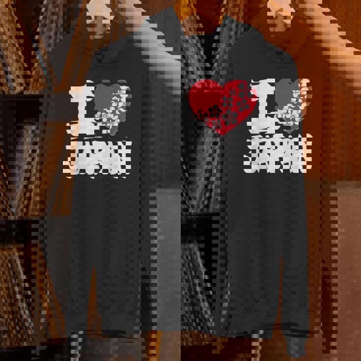 おもしろい日本の国旗 愛 日本のフランスの旗 I Love Japan Meme パーカー