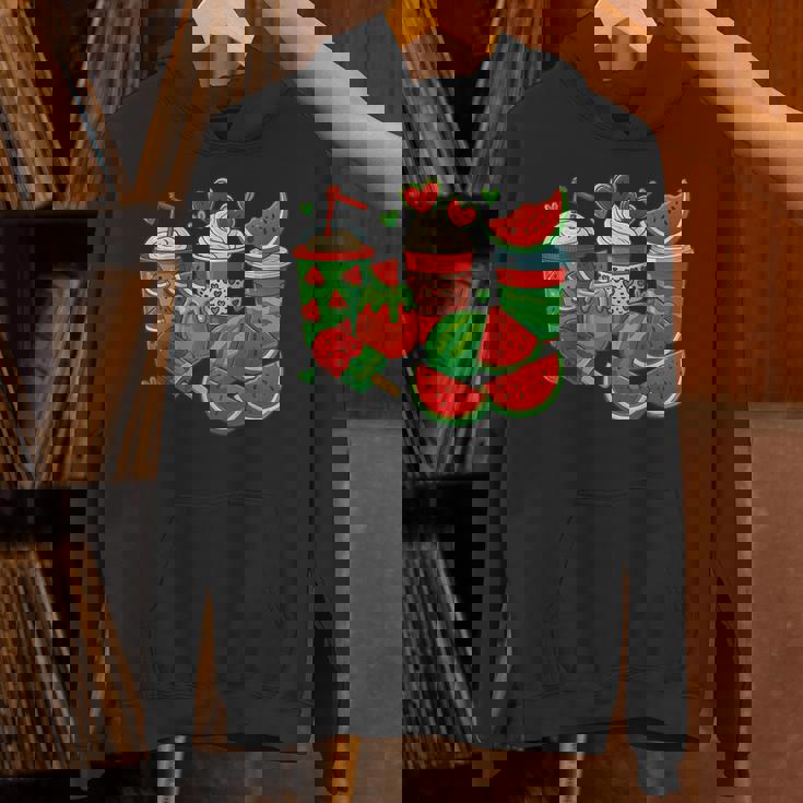 かわいい スイカ好き 夏 フルーツ スイカ アイスコーヒー パーカー