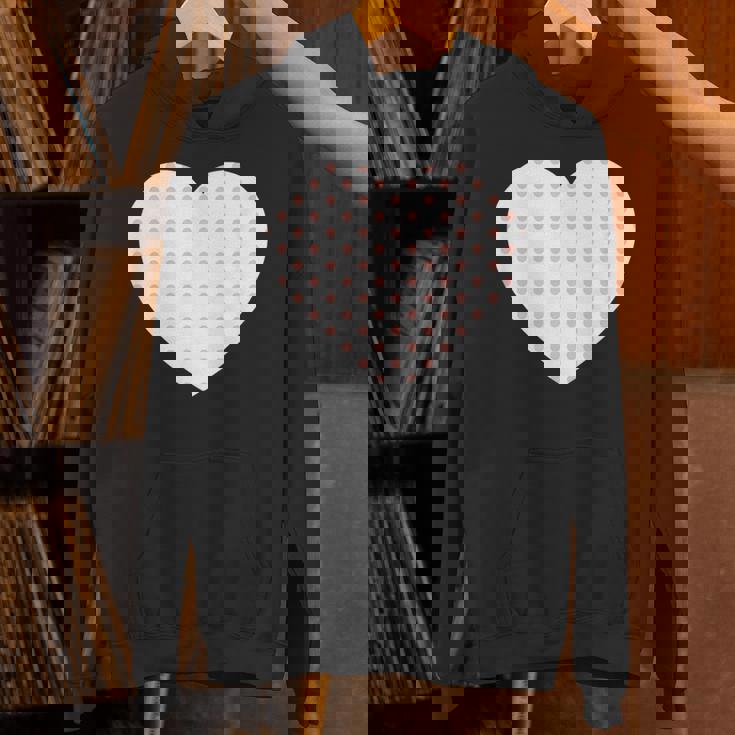 かわいいピーチピンクの水玉模様ミニマリストグラフィック。 パーカー