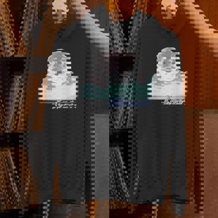 ゆるカワウソさん あそぶ？【 No2 】コツメカワウソ パーカー