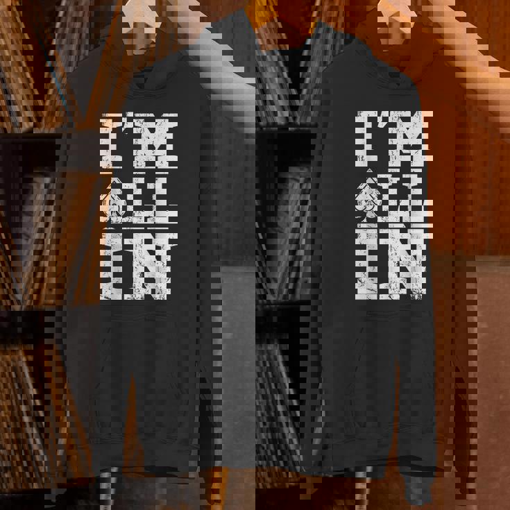 アイムオールイン ポーカーシャツ ポーカープレイヤー カード ギャンブラー パーカー