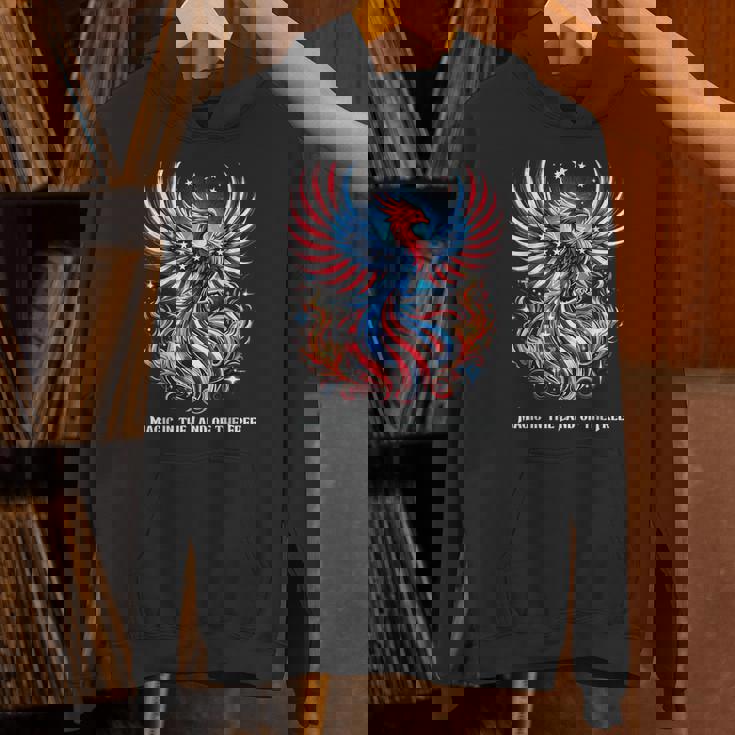 アメリカ神話 伝説のクリーチャー アメリカンフェニックス 自由の鳥 復活 火の鳥 Hoodie