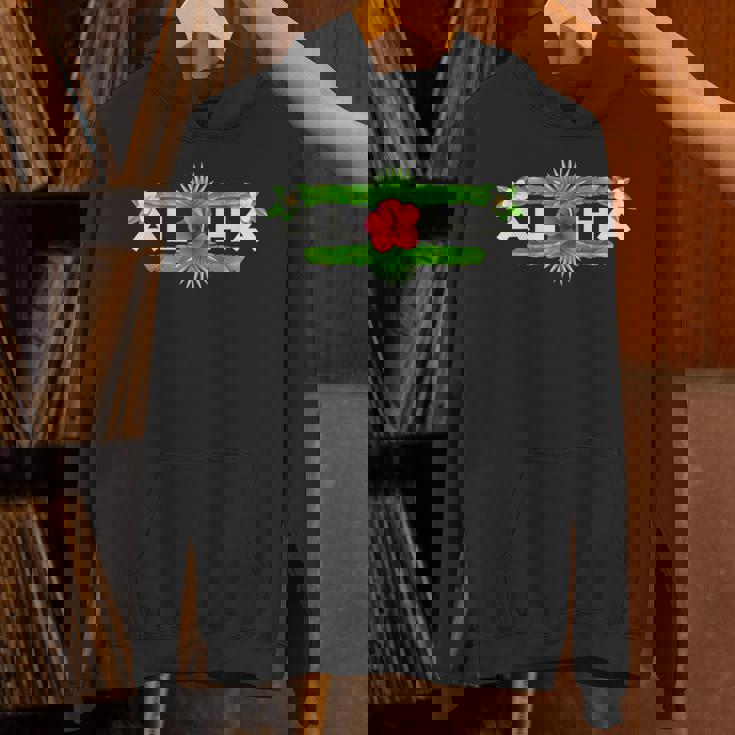 アロハ ハイビスカス フラワー トロピカルハワイアンデザイン パーカー