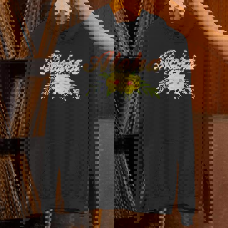 アロハイエロー ハイビスカス パーカー