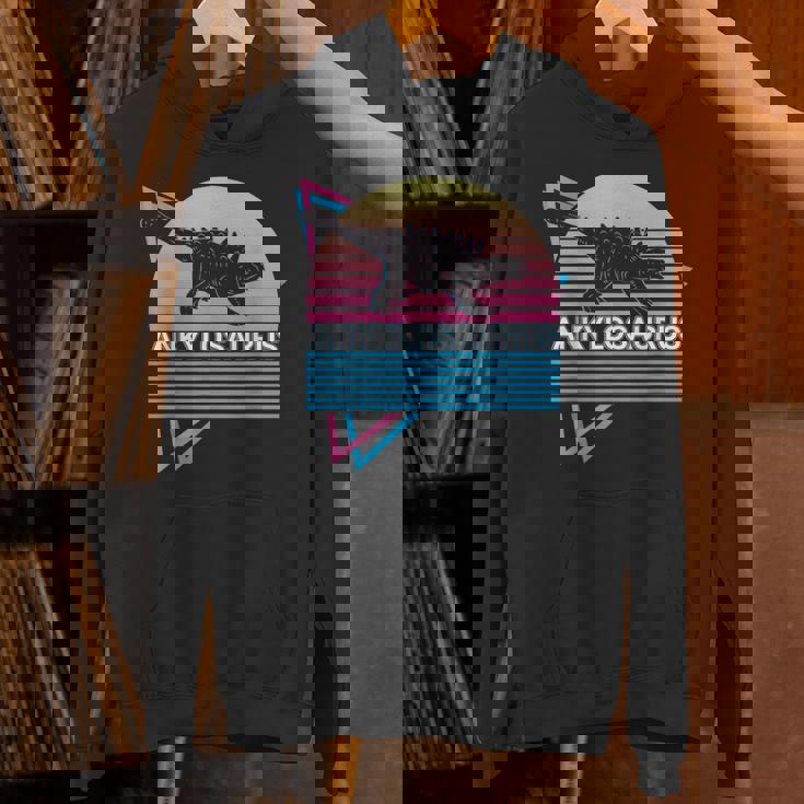 アンキロサウルス 恐竜 レトロ パーカー