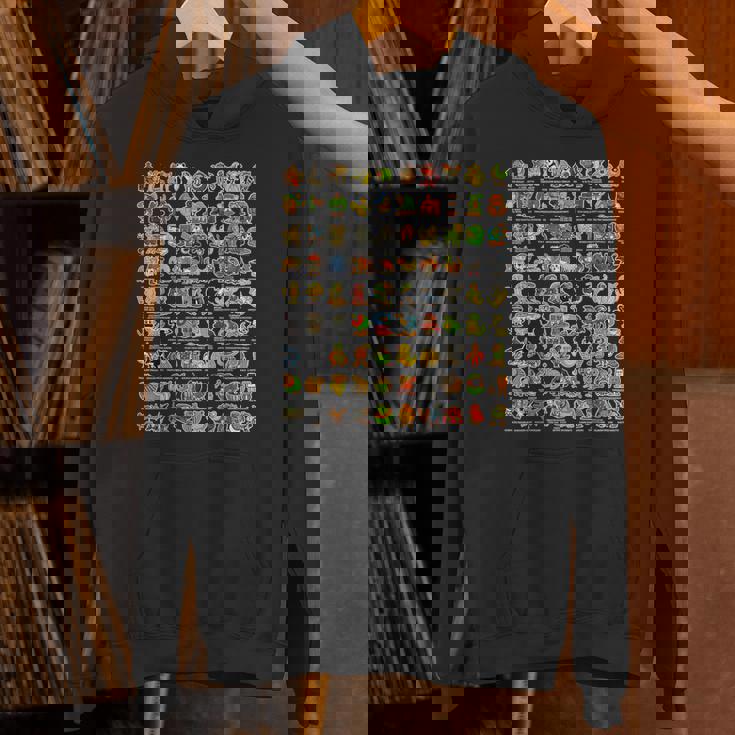 イタリア語-ブレインローz世代面白いミーム90ブレインロットキャラクター パーカー