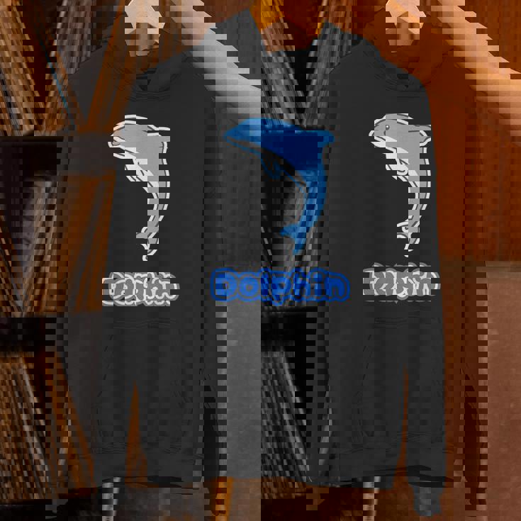 イルカ Dolphin ドルフィン【どうぶつフレンズ】水族館 海の生き物 ゆるくて かわいい 動物 イラスト パーカー