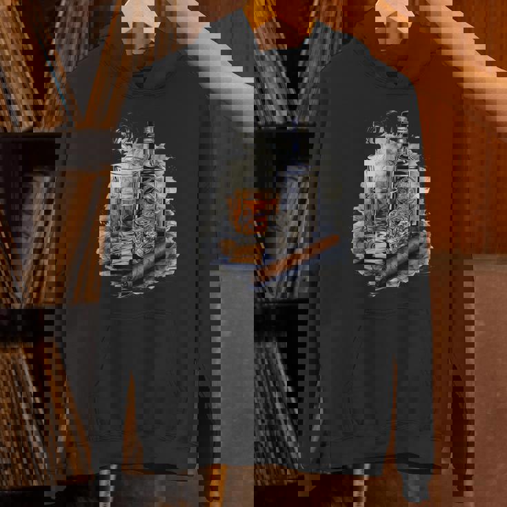 ウイスキー、シガー、チョコレート、オリジナルウイスキーアイデア Hoodie