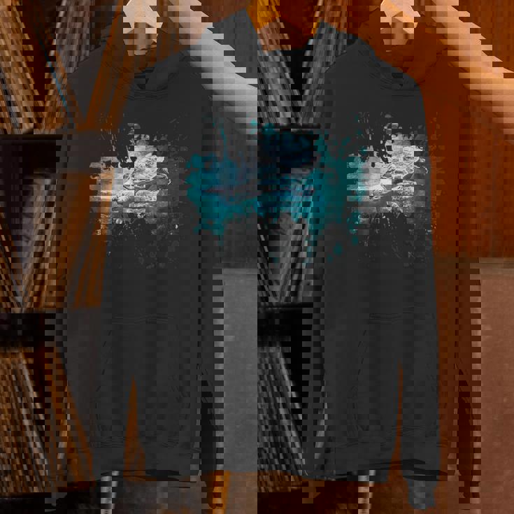 メンズ ウミガメ 風景 亀 パーカー