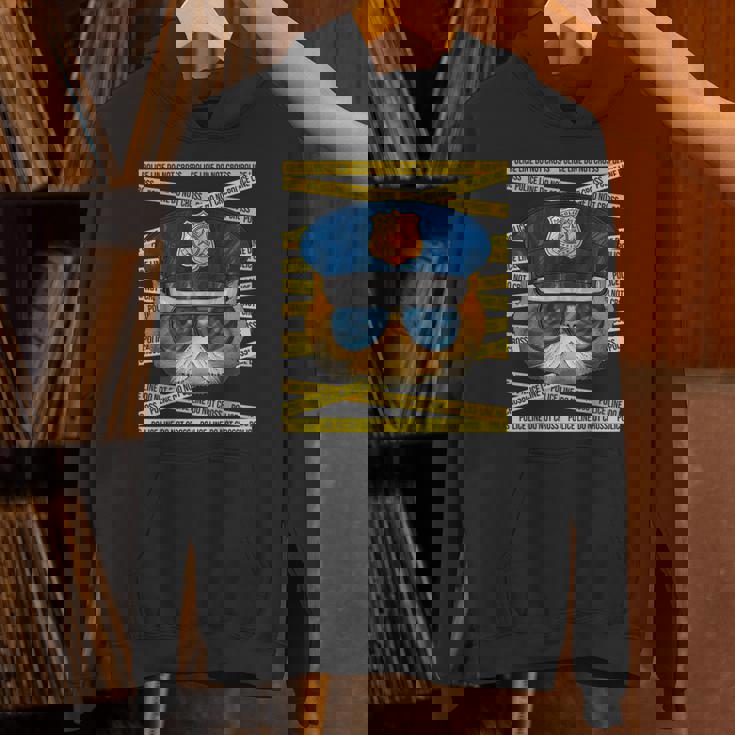 エキゾチック ショートヘア 警察官 警察官 面白い 警察 猫 パーカー