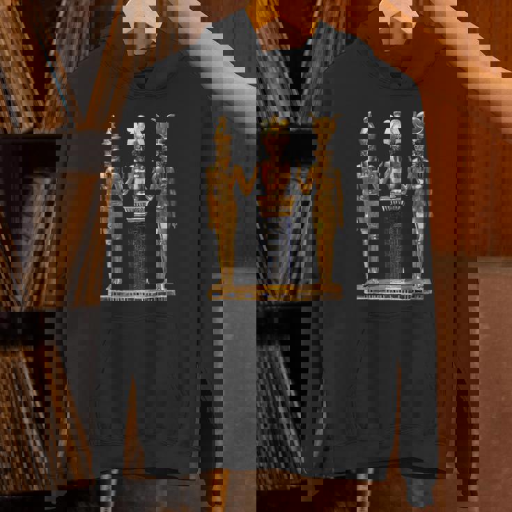 エジプト トリニティ ゴールデンホルス オシリスとイシスの像 パーカー