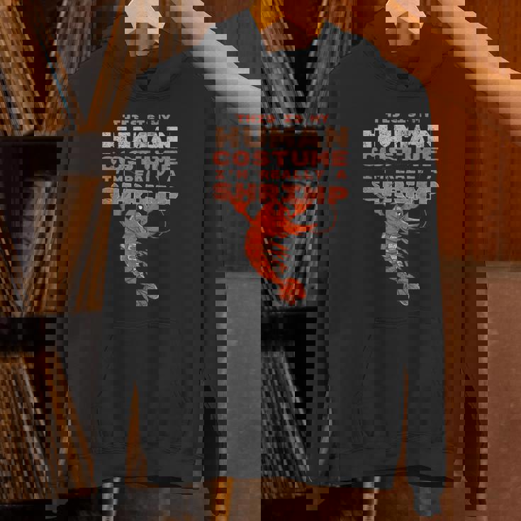 エビ 面白い人間のコスチューム レトロ エビやザリガニ Hoodie