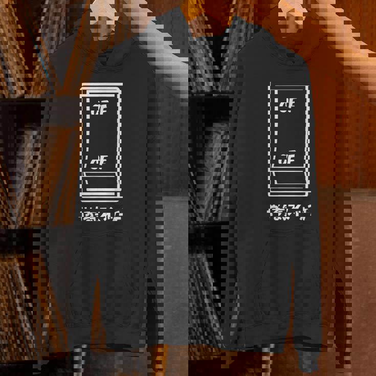 オフオフ やる気スイッチ ジョーク かわいい おやじギャグ ギャグ おもしろ パーカー