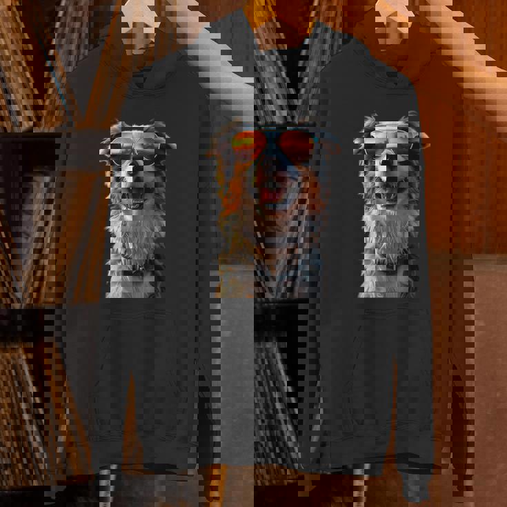 オーストラリアン・シェパード＆サングラス 愛犬家 シェパード パーカー