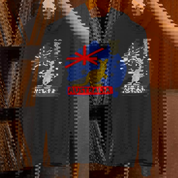 オーストラリア国旗マップ コンチネント カンガルー コアラ パーカー