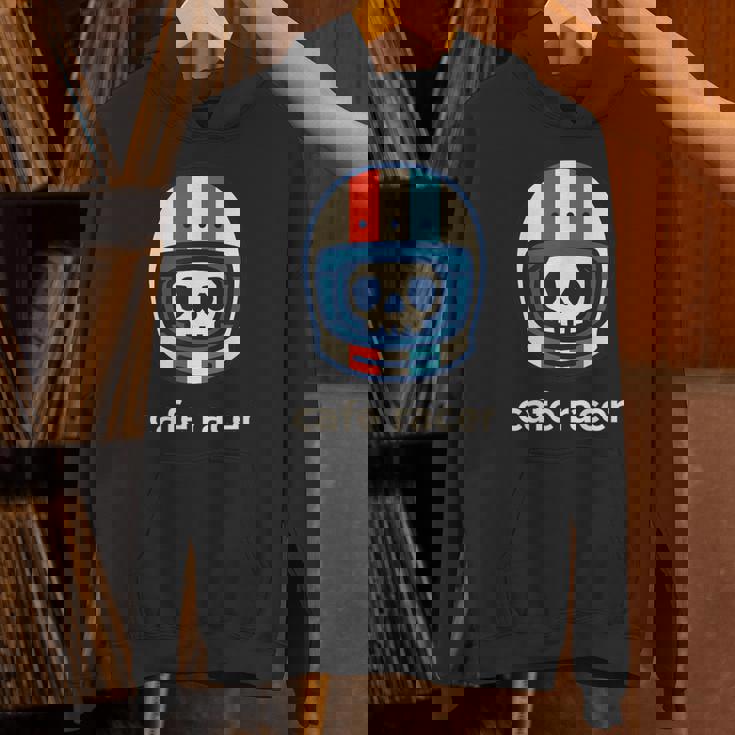 カフェレーサー トレンディ シンプル ヘルメット デザイン バイク パーカー